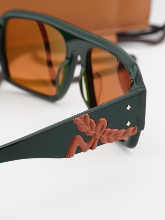 MCM MW0022 96J Square Sunglasses – Green / Roviex